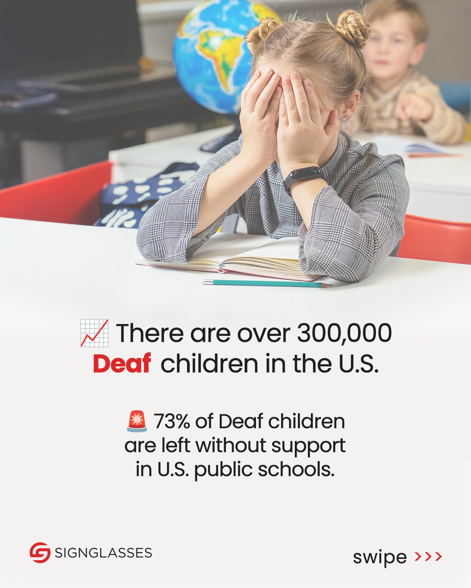 signglasses's tweet photo. With @SignGlasses, every student receives full and equal access to the learning experience. When Deaf students have access, they don’t just catch up. They lead. 🚀

#SignGlasses #DeafEducation #SignLanguage #Captioning #AssistiveTechnology #SmartGlasses #EdTech #Education https://t.co/Gh1Ydulv3f
