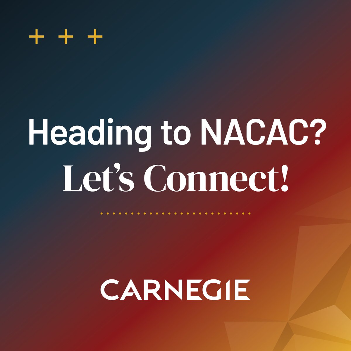 #NACAC kicks off tomorrow! If you're attending, swing by booth 715 to meet and connect with us 🤝 Check out who's attending from Carnegie ➡️ hubs.li/Q03JNHTF0