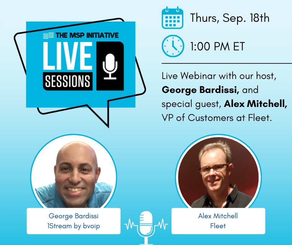 mspinitiative's tweet photo. Fall is right around the corner so grab your favorite pumpkin drink and join us tomorrow at 1:00 PM ET for a new MSPI Live! 🍂☕ Join host, George Bardissi and special guest, Alex Mitchell of Fleet for a brand new session.

Register here ➡️ https://t.co/LTa80rAe2R https://t.co/h5EGQzGVfu
