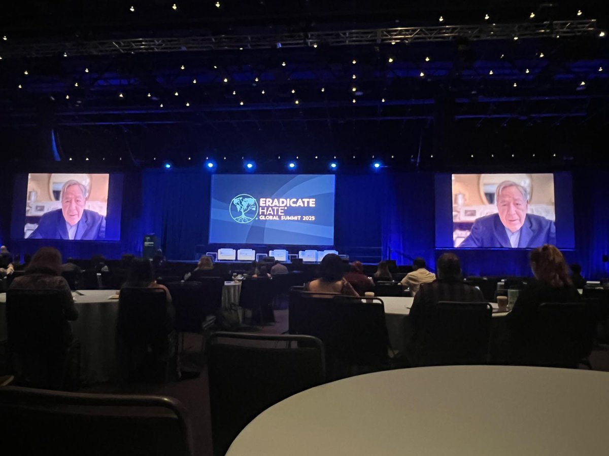 On the last day of the <a href="/EradicateHate_/">Eradicate Hate Global Summit</a> Global Summit, we were honored to hear the keynote from 2025 Nobel Peace Prize Nominee <a href="/IrwinCotler/">Irwin Cotler</a>, a member of <a href="/FightExtremism/">CEP</a>’s advisory board. 
A moving speech to top off the impactful exchanges and lessons from #EradicateHate2025!