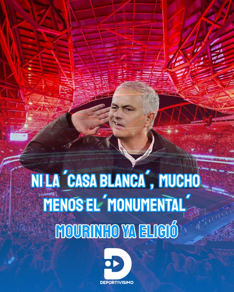 Según informó Diario AS, los directivos del club lisboeta y el propio José Mourinho ya habrían cerrado un acuerdo 🤝, cuya oficialización se realizará en las próximas horas ⏳.

Las peticiones de Jeff Montero y otros exponentes de nuestro fútbol 🇪🇨 quedarán solo como un deseo ✨.