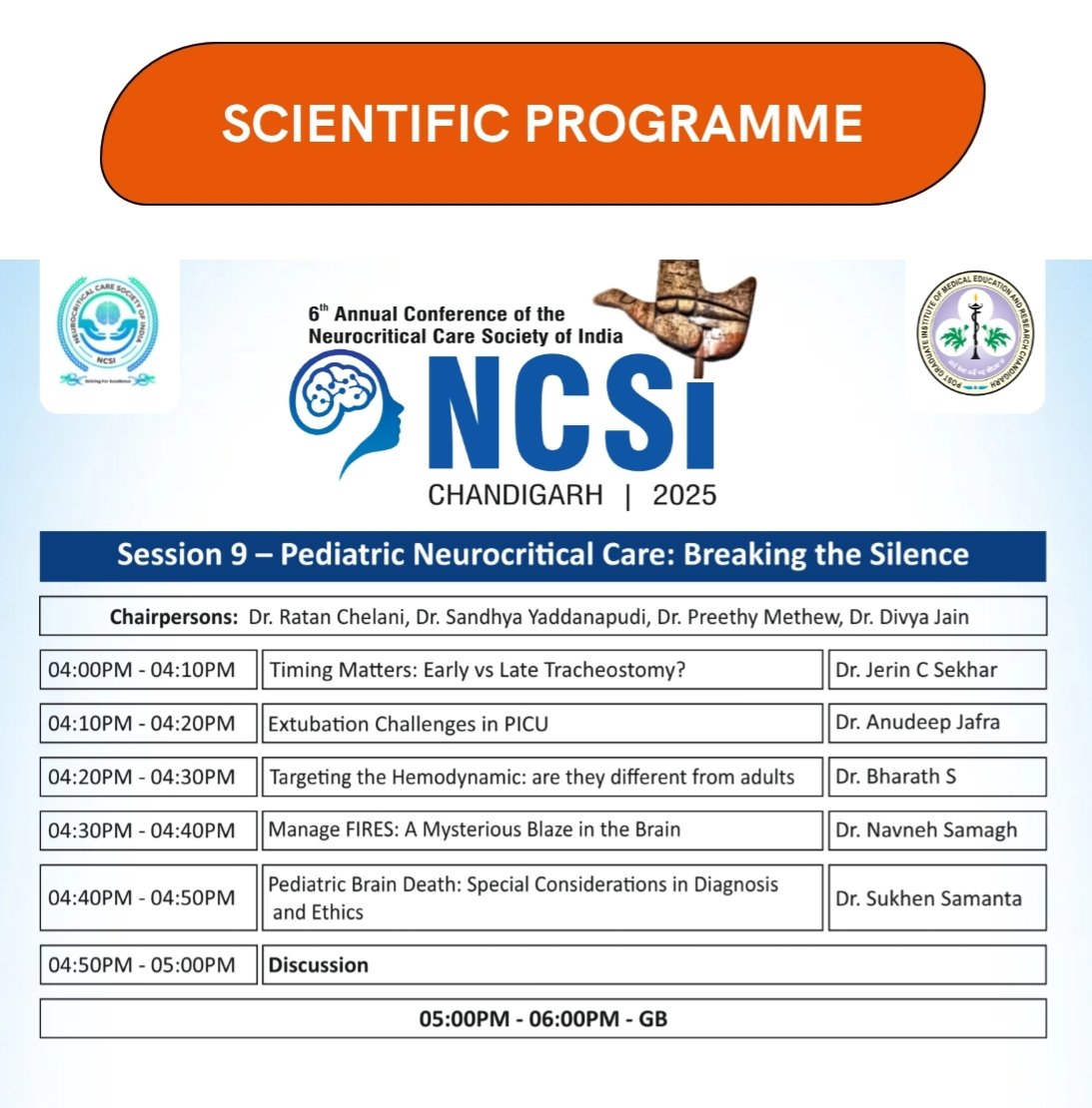 #latepost ✨
Thrilled to be a faculty at the 6th Annual Conference of the Neurocritical Care Society of India (NCSI) 2025! 🙌

🎤 Spoke on “Timing Matters: Early vs Late Tracheostomy in Children?”.

🙏 Heartfelt thanks to the organisers for the warm invitation.

#NCSI2025 #PICU