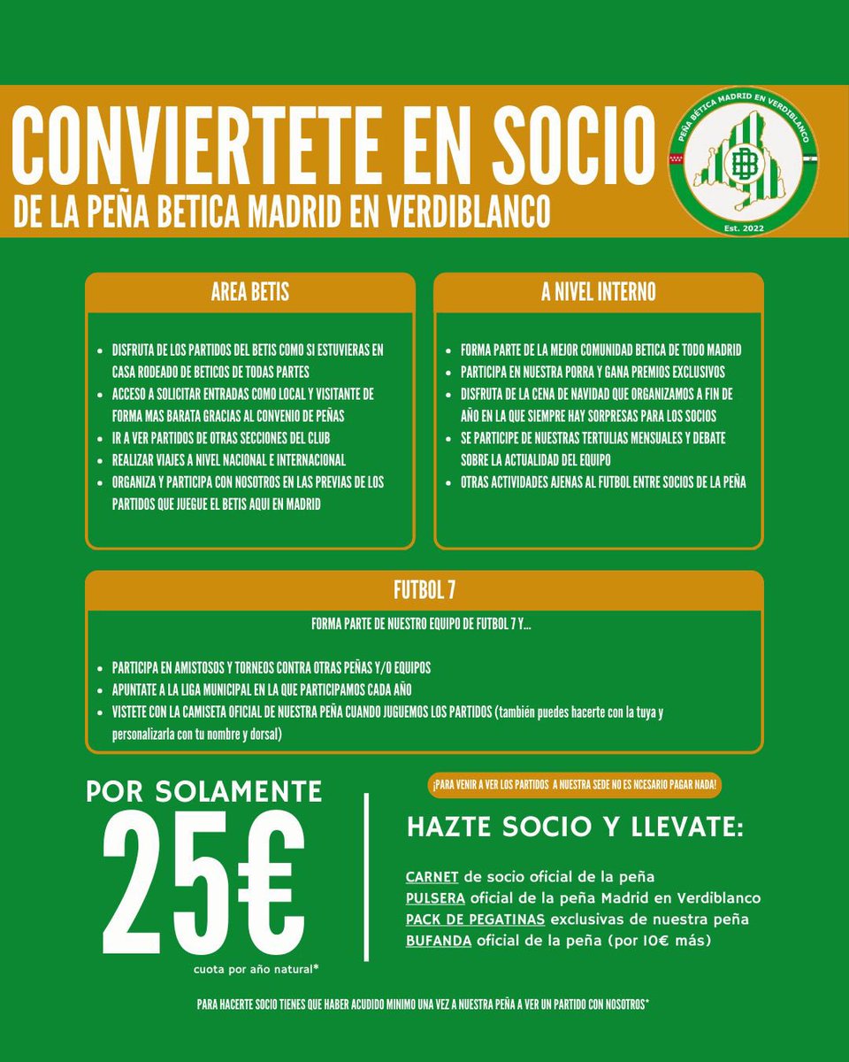 Peña Bética Madrid en Verdiblanco tweet media