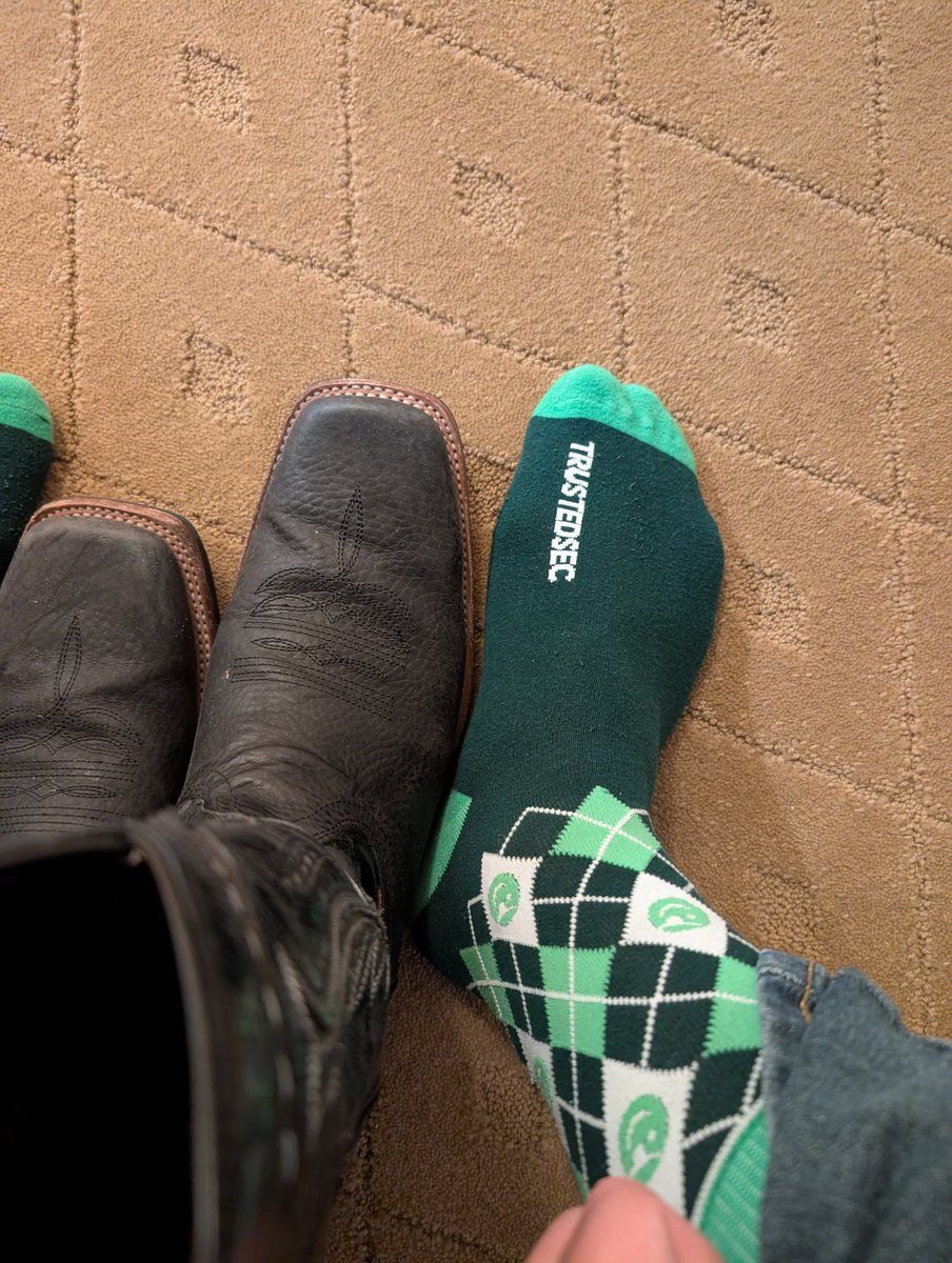 surbo's tweet image. It&apos;s the power socks that help you give an epic presentation. #Crowdstrike #Falcon