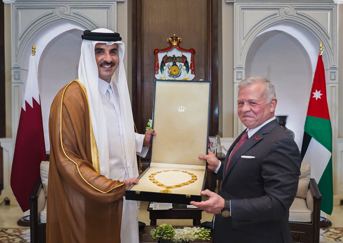 الميثاق الوطني: زيارة أمير قطر تكريس لعلاقات تاريخية تقودها قيادة البلدين الشقيقين.      

الميثاق الوطني: زيارة الأمير تميم تأتي في اطار تعزيز العلاقات الاخوية بين الأردن وقطر.            

قال حزب الميثاق الوطني إن زيارة سمو الشيخ تميم بن حمد آل ثاني إلى الأردن هي تكريس لعلاقات