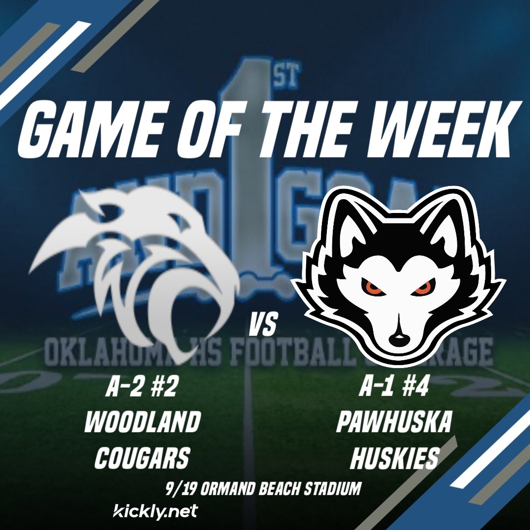 1st And Goal: OK HS Football (@1stgoalokhsfb) on Twitter photo Week 3 Games of the Week!
Last Matchup- Woodland 46 Pawhuska 8 (2024)
Series History- 5-4 Woodland
Players to Watch
Pawhuska- Vann Wildcat RB/LB
(<a href="/VannWildcat10/">Vann Wildcat</a>)
Woodland- Lucky Heath WR/DB
(<a href="/lucky_heath/">Lucky Heath</a>)
#okpreps Week 3 Games of the Week!
Last Matchup- Woodland 46 Pawhuska 8 (2024)
Series History- 5-4 Woodland
Players to Watch
Pawhuska- Vann Wildcat RB/LB
(<a href="/VannWildcat10/">Vann Wildcat</a>)
Woodland- Lucky Heath WR/DB
(<a href="/lucky_heath/">Lucky Heath</a>)
#okpreps