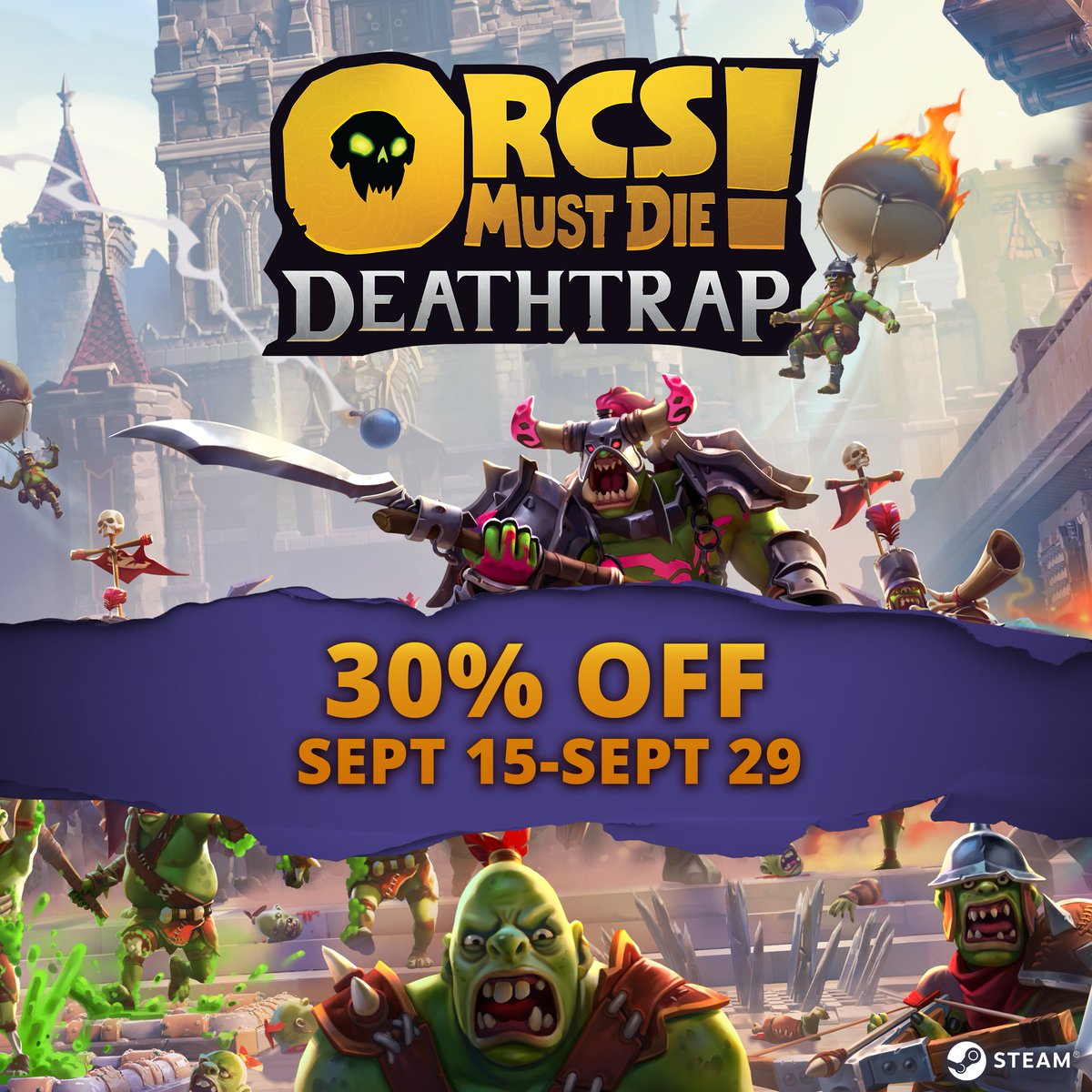 Our biggest discount for Orcs Must Die! Deathtrap is live!

We have an update coming just around the corner, now is the best time to lock in and play with a friend!

🎮ow.ly/GwXC50WYfBh