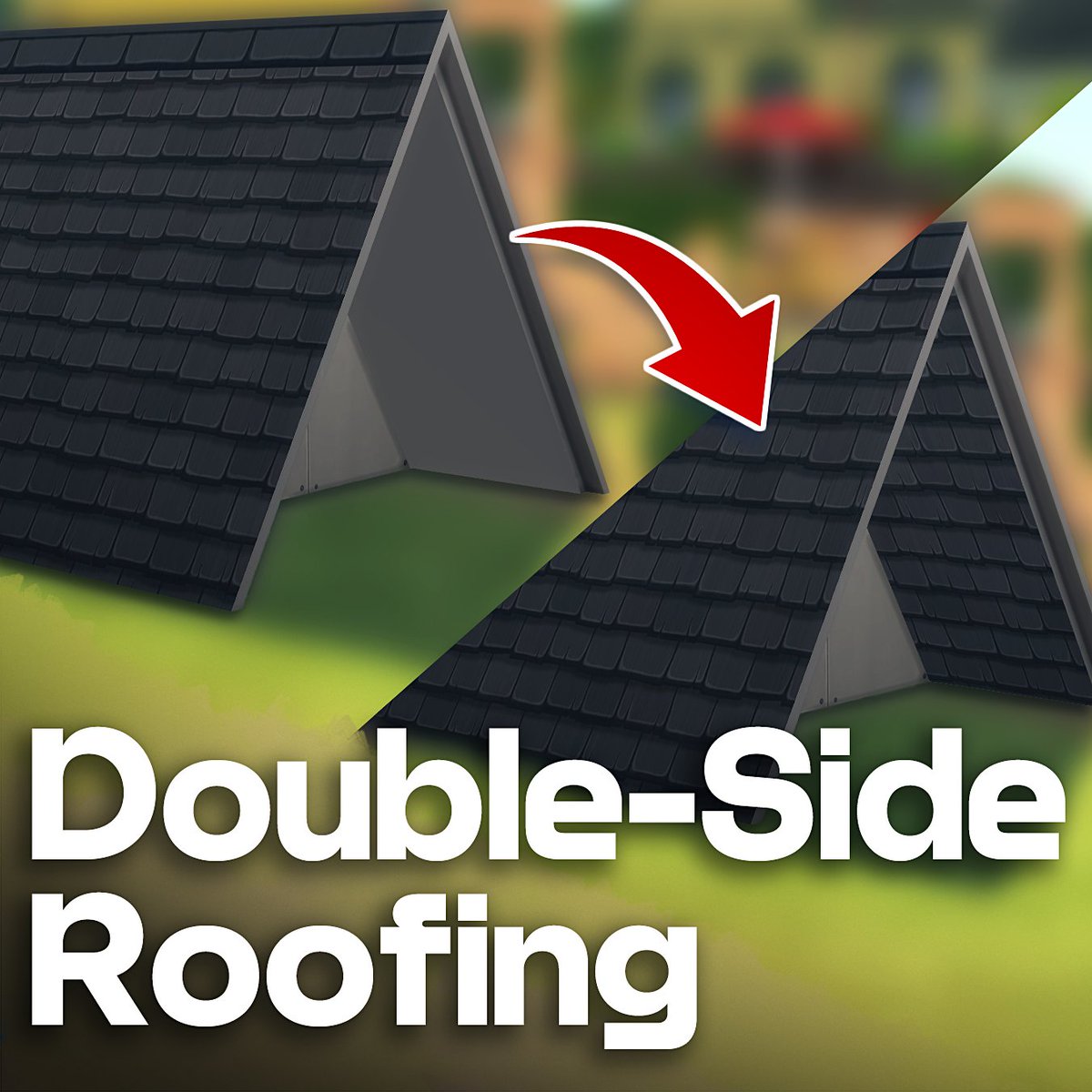 I've just released a new mod!!! Double-Sided Roofing!! 

As you probably guessed, it makes every single roof in-game double-sided instead of that ugly grey roof underside!

Download below 👇