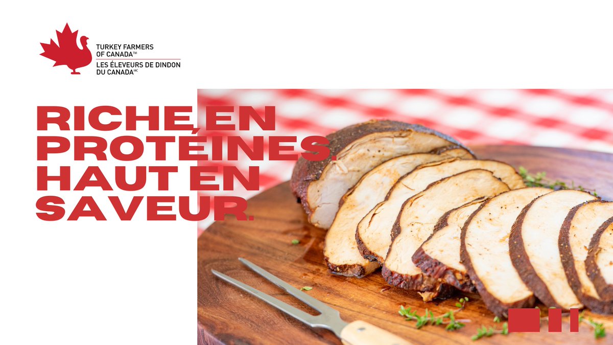 Le dindon est riche en protéines de haute qualité. Il en contient environ 30 g par portion de 100 g, ce qui en fait un excellent choix pour créer de délicieux repas à la fois nutritifs et satisfaisants. dindoncanadien.ca