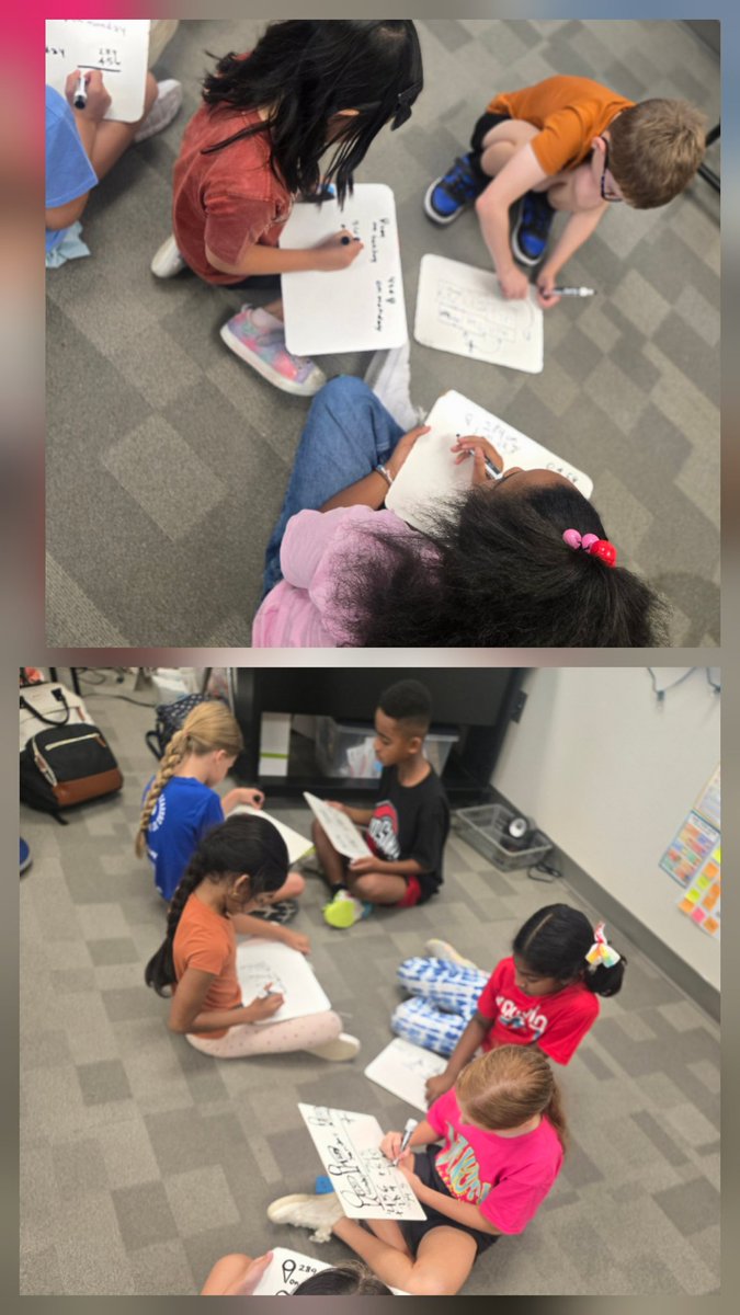 We're practicing visualizing math word problems with quick sketches and structured conversations. <a href="/VaughnElemFISD/">Vaughn Elementary</a>