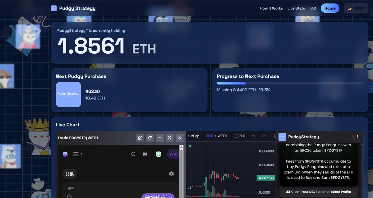 pudgystrategy.net
Seems penguins are having the same protocol as
punkstrategy.fun
