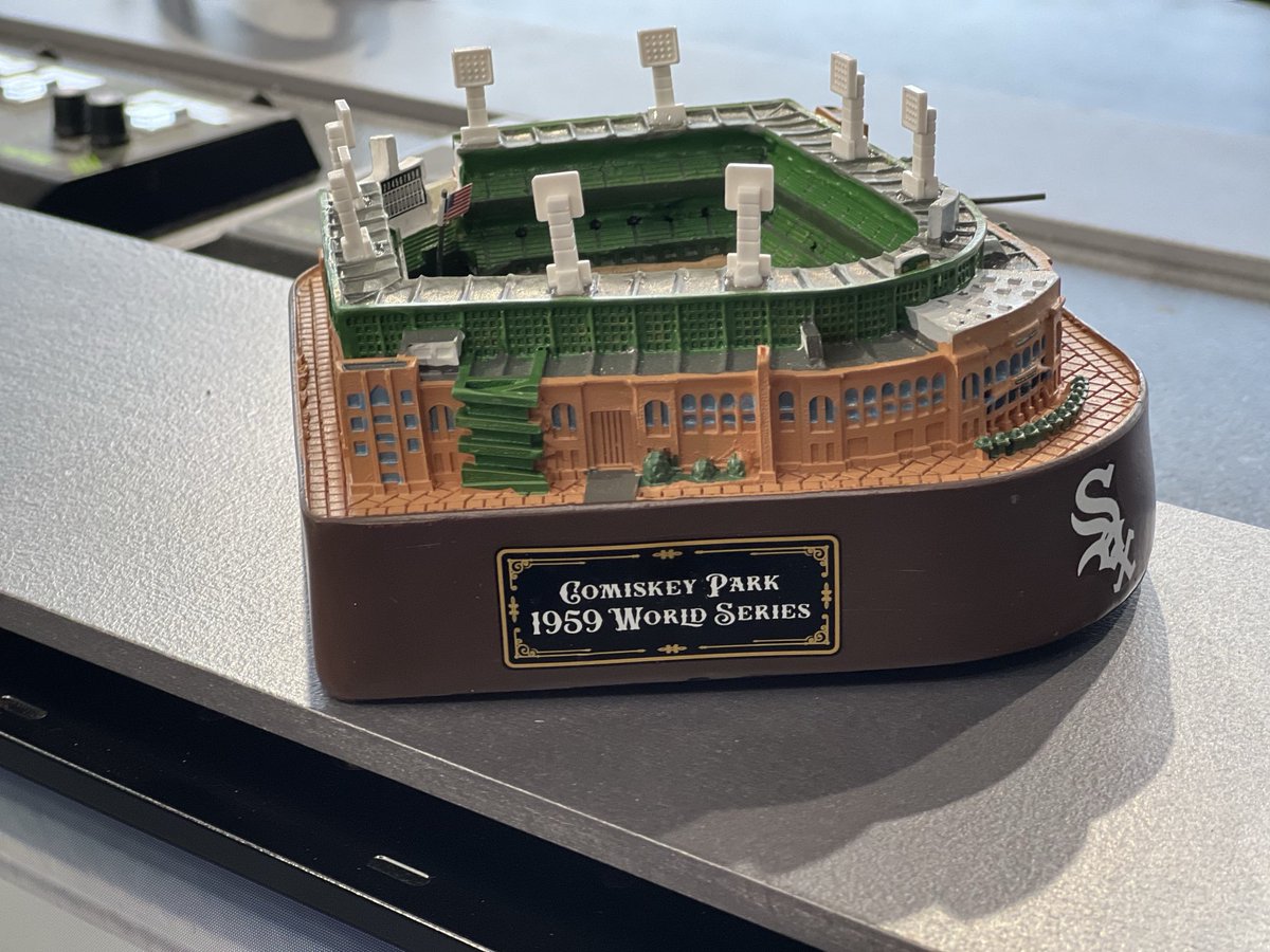 This is a next level giveaway.  
A Comiskey Park radio celebrating the 1959 AL champions. 

First 10,000 fans for the last home game on Sunday.