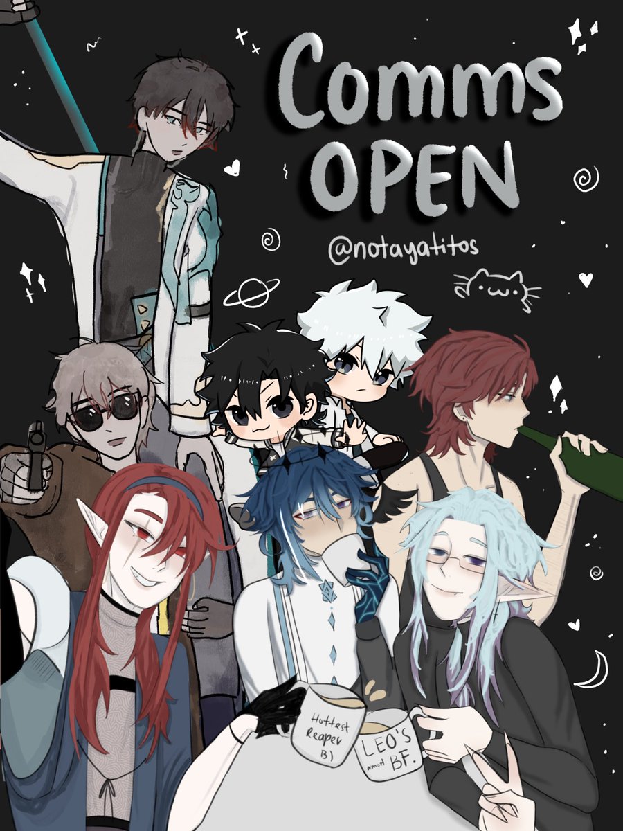 notayatitos's tweet image. opening comms again! 

read below and dm for more info 

#commission #commsopen #arttwt #art #oc