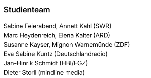 Ihr seid das Letzte.

"Beim Vertrauen in die journalistische Unabhängigkeit schnitten die Öffentlich-Rechtlichen gut ab.
Das geht aus einer repräsentativen Studie hervor, die von ARD, ZDF und Deutschlandradio in Frankfurt veröffentlicht wurde."

<a href="/DasErste/">Das Erste</a> <a href="/ZDF/">ZDF</a>
