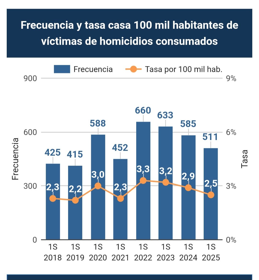 RodRettig's tweet photo. Informe Homicidios 1er Semestre 2025.

#Rodridatos

#LaReina #Peñalolén #LasCondes #Vitacura #LoBarnechea https://t.co/vjhdl1U3hI