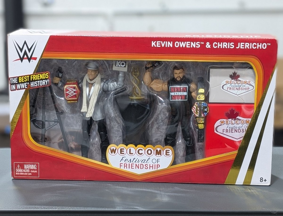 J + J Figures (@jandjfigures) on Twitter photo This week's "JJ WAREHOUSE FINDS" is a celebration of friendship!
Festival of Friendship: Chris Jericho & Kevin Owens
Here's your chance to grab this set before it goes up in value with the potential of a certain wrestler's rumored WWE return ⬇️
jjfigures.com/products/elite… This week's "JJ WAREHOUSE FINDS" is a celebration of friendship!
Festival of Friendship: Chris Jericho & Kevin Owens
Here's your chance to grab this set before it goes up in value with the potential of a certain wrestler's rumored WWE return ⬇️
jjfigures.com/products/elite…