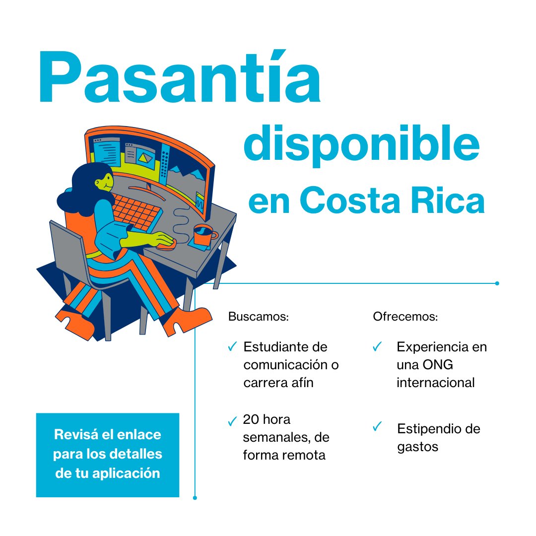 Pasantía disponible para 🇨🇷¿Sos estudiante de carrera relacionada con comunicación y querés ganar experiencia laboral? Ayudanos a realizar un estudio de benchmarking para entender cómo nuestros informes se comparan con los de otras organizaciones.  Info: linkedin.com/feed/update/ur…