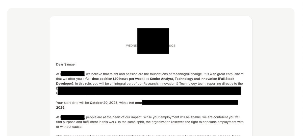 twusami's tweet image. Just got a job I have been rooting for mainly because of the open source contributions that I have been doing. From building my own postgres job processing package and contributing to @codekeyz's Pharaoh.
Don't stop contributing to open-source solutions, makes you stand out. 🙏