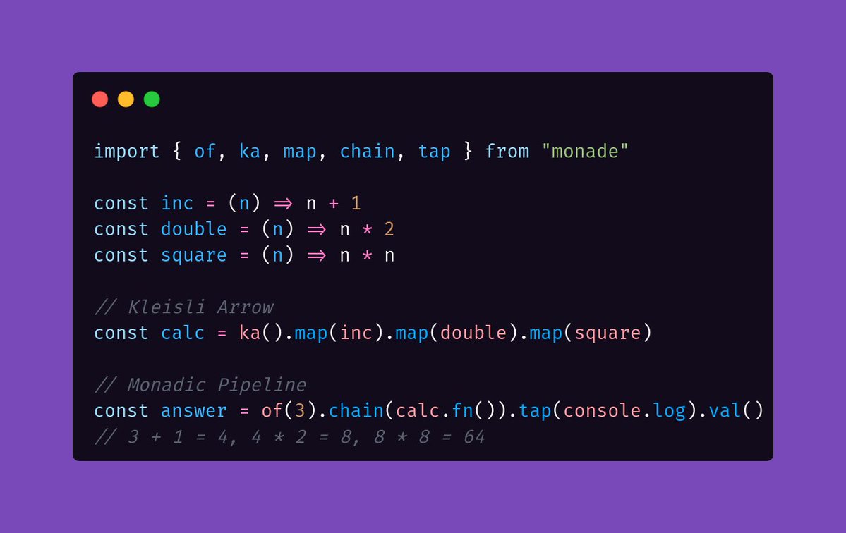 7/ #Monade makes the modular DB possible.

A language-agnostic primitive to compose data transformations with monadic pipelines — grounded in the mathematics of category theory🧮

Swap arrows to build multi-mode DBs: NoSQL, Relational, Vector &amp; more.

👉 docs.weavedb.dev/api/monade