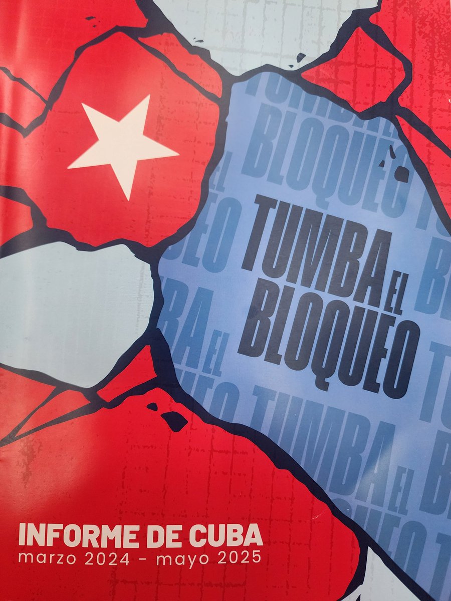 Cuba Vs Bloqueo (@cubavsbloqueo) on Twitter photo #Documento | El informe sobre el bloqueo constituye uno de los principales recursos para denunciar la criminal política de los Estados Unidos contra Cuba, descarga acá el documento completo y recuerda:
¡Comparte!🔄
share.google/KSgRZwMJCr3e7n… #Documento | El informe sobre el bloqueo constituye uno de los principales recursos para denunciar la criminal política de los Estados Unidos contra Cuba, descarga acá el documento completo y recuerda:
¡Comparte!🔄
share.google/KSgRZwMJCr3e7n…
