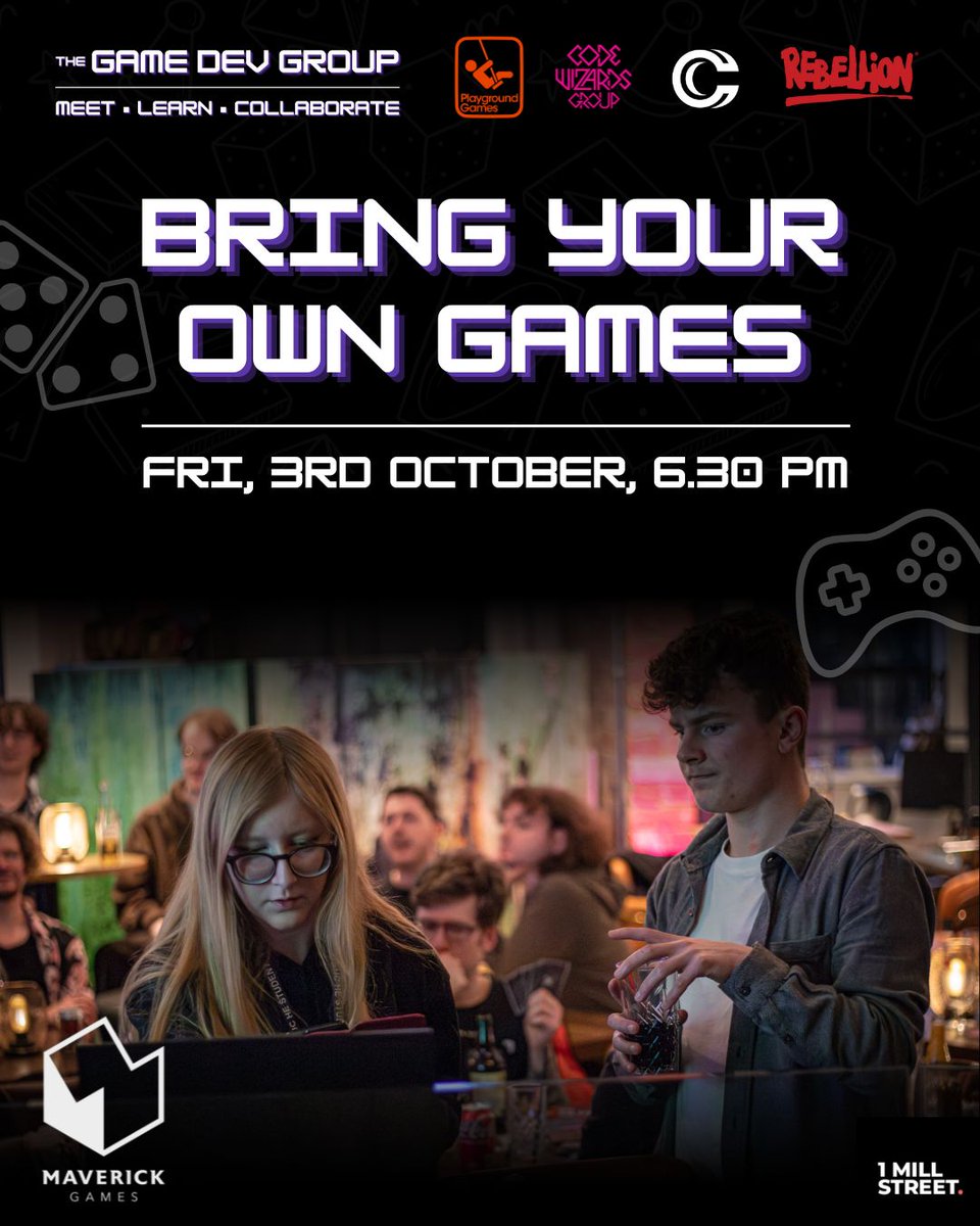 thegamedevgroup's tweet image. We are happy to announce our October Bring Your Own Games event. Bring along your game jam or indie projects and get some valuable insights from fellow game devs.
RSVP now via the link in our Bio.