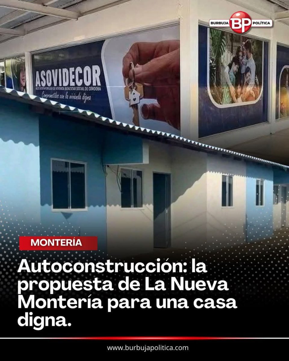 burbujapolitica's tweet photo. #ASOVIDECOR Autoconstrucción: la propuesta de La Nueva Montería para una casa digna. 

El proyecto “La Nueva Montería” te ofrece la oportunidad de tener una vivienda digna a través de la autoconstrucción, sin necesidad de carta laboral ni ahorro programado.

✅ Pensado para el ciudadano de a pie
✅ Sin trámites complicados
✅ Porque todos merecen un techo digno

📍 Visítanos en Suricentro, oficina 141
📩 asovidecormonteria@gmail.com
📞 3016108145

✨ ¡Construye tu futuro, construye tu hogar!