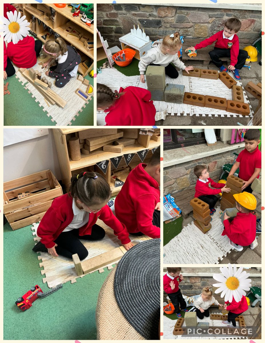 Dosbarth un have been enjoying building their houses in the outdoor shelter and block play area. “Look how tall this is” “I’m building a window” Lots of good teamwork in class today ⭐️ <a href="/Miss_Mitchell20/">Miss.Mitchell</a> <a href="/MrsCLewis1995/">MrsCLewis95</a> <a href="/garntegprimary/">Garnteg Primary</a>