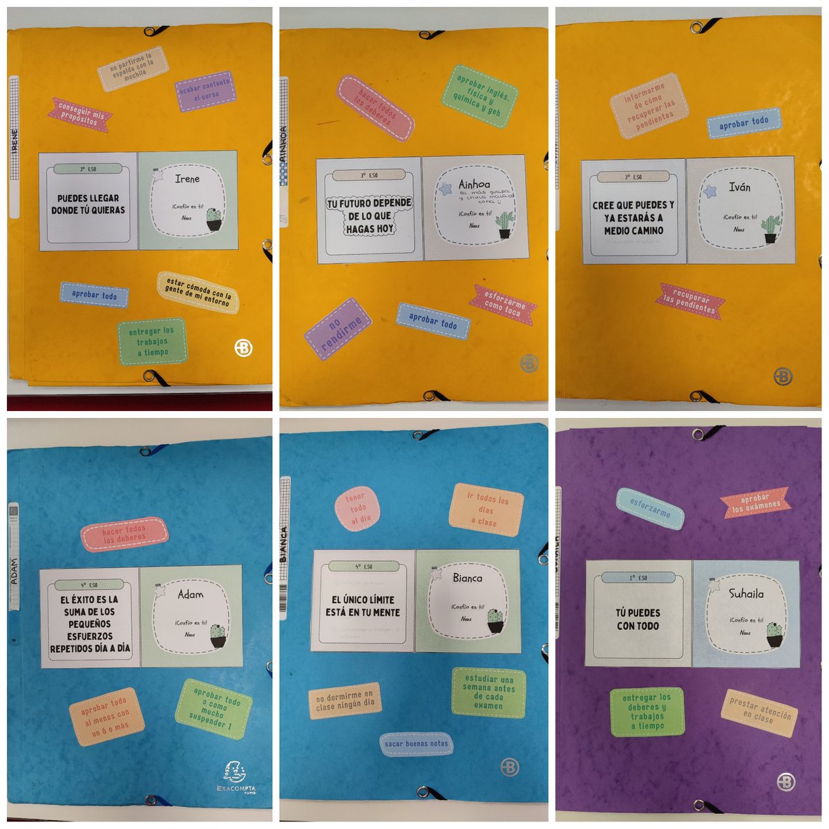 ¿Nuevo trimestre? ¡Nuevos propósitos! ✨

En #kumpania sabemos que el refuerzo puede ser un rollo, pero ¿y si lo hacemos más visual y divertido? Hemos creado pegatinas para que sus metas estén siempre a la vista.
¡Cuando la abran, recordarán por qué están a tope!😉

#FSE #UE