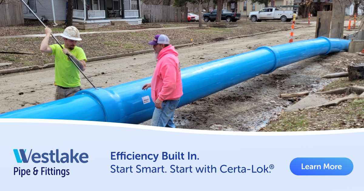 TrenchlessTech's tweet image. Save valuable time with @westlakepipe C900 Certa-Lok® RJIB PVC Pipe ​​​​​​​
The Certa-Lok® spline lock design delivers a strong, secure, service-ready joint without the need for welding or fusion. westlakepipe.com/certa-lok-star…
#TrenchlessTechnology #CivilEngineering #SponsoredPost
