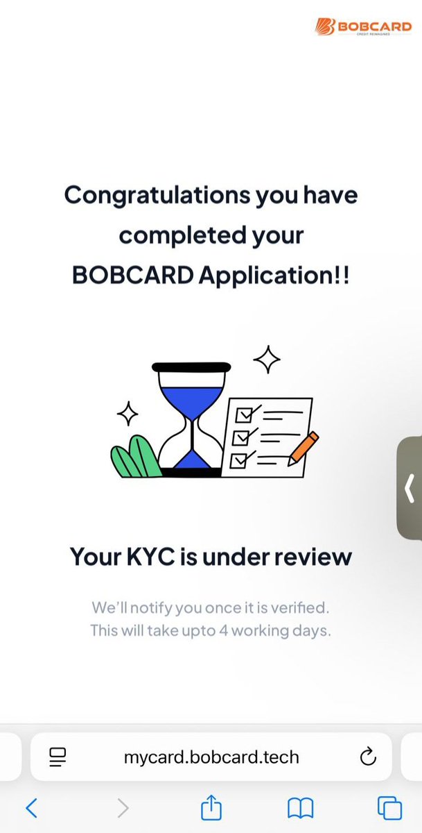 PratikP1998's tweet image. VKYC completed on 9th September, but there has been no response yet. #Requesting @bobcardofficial to kindly update the status #ASAP.

@FinMinIndia and @nsitharaman madam, the customers expect #betterservices from @bankofbaroda