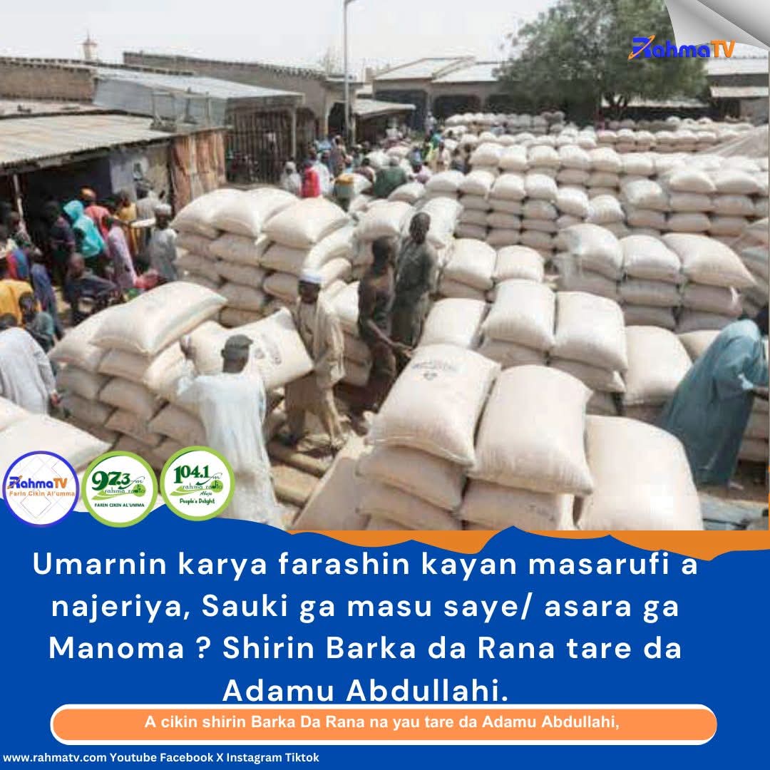 Host the program with the secretary of the RIFAN Alh. Ado Hassan Yakasai. Many people have presents their concerns on the president oder to cut the prices of foods items in the country.
