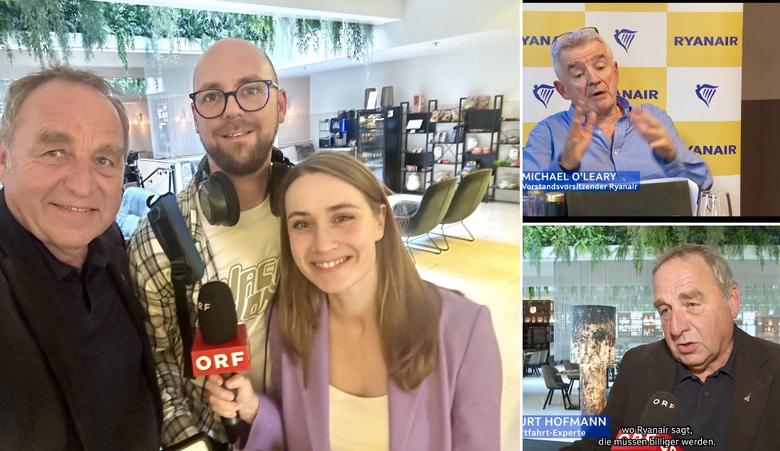 HofmannAviation's tweet image. #TVwork today with Katja Winkler for ORF Zeit im Bild about the LCCs in Vienna, especially Ryanair

@Ryanair @ORF