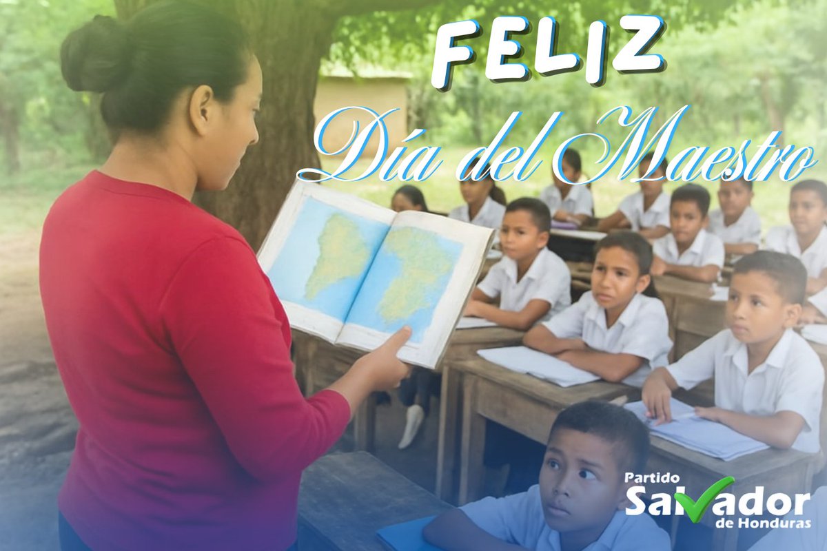 🌟 ¡Feliz Día del Maestro! 🌟

Gracias por enseñar con amor, por inspirar sueños y por sembrar esperanza en cada niño y niña. 📚❤️

Su labor transforma vidas y construye un futuro mejor.
<a href="/drcumana/">Carlos Umaña . firmes y dignos</a> <a href="/FatimaMenaHN/">Fátima Mena Baide</a>
