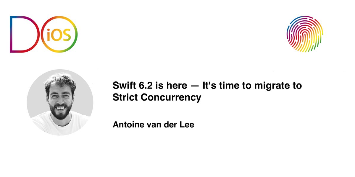 iOSConf's tweet image. After migrating 20+ packages for RocketSim, Antoine is back to share his experiences of adopting Strict Concurrency.
by Antoine van der Lee @twannl
Do iOS, Amsterdam, November 12 & 13.
do-ios.com