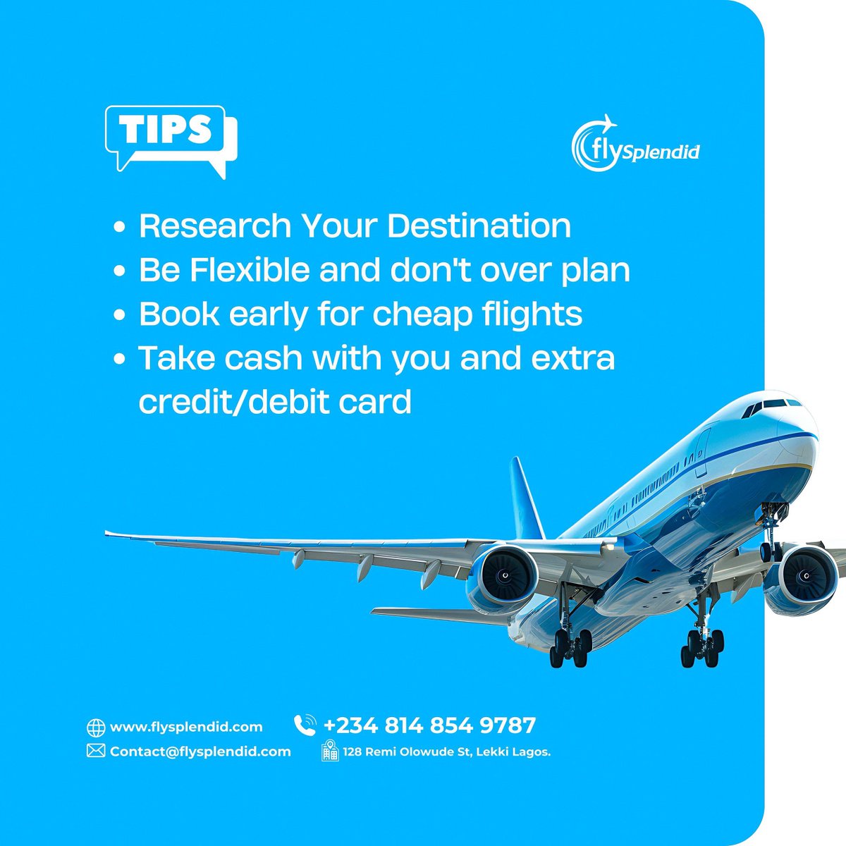 flysplendid's tweet photo. Little tips, big difference. 

Travel smarter, not harder.✈️

#FlySplendid https://t.co/qJJYSMYZqa