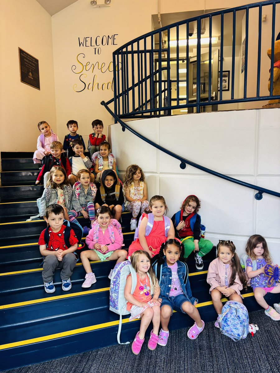 Our pre-kindergarten students are all lined up and ready to start their day – bringing smiles, curiosity, and a whole lot of joy into the classroom! 
(Photo credit to Mrs. Armstrong!)