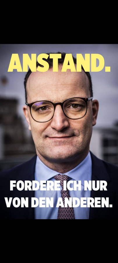 Chris (@realfruitts) on Twitter photo Ist <a href="/jensspahn/">Jens Spahn</a> eigentlich endlich zurückgetreten?
Falls nein, warum nicht?
Und was macht eigentlich der #SpahnUntersuchungsausschuss? Ist <a href="/jensspahn/">Jens Spahn</a> eigentlich endlich zurückgetreten?
Falls nein, warum nicht?
Und was macht eigentlich der #SpahnUntersuchungsausschuss?