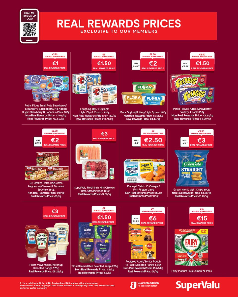 🟥🟧 REAL SAVINGS. REAL DIFFERENCE 🟧🟥

Call in for our latest special offers in store now!

Offers valid Thurs 18th to Wed 24th September 2025, unless otherwise stated. #GarveysSuperValu #Cobh