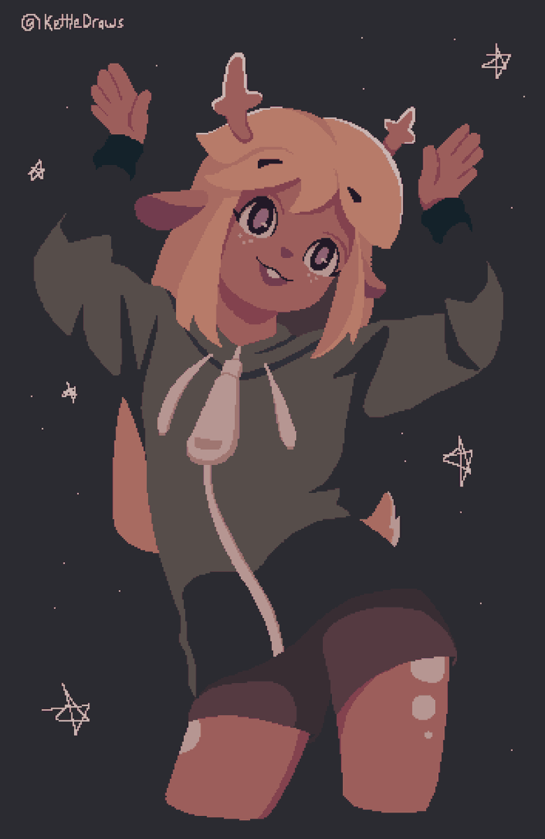 KettleDraws's tweet image. She's the antonymph of the internet-
#DELTARUNE #deltarunefanart #noelleholiday