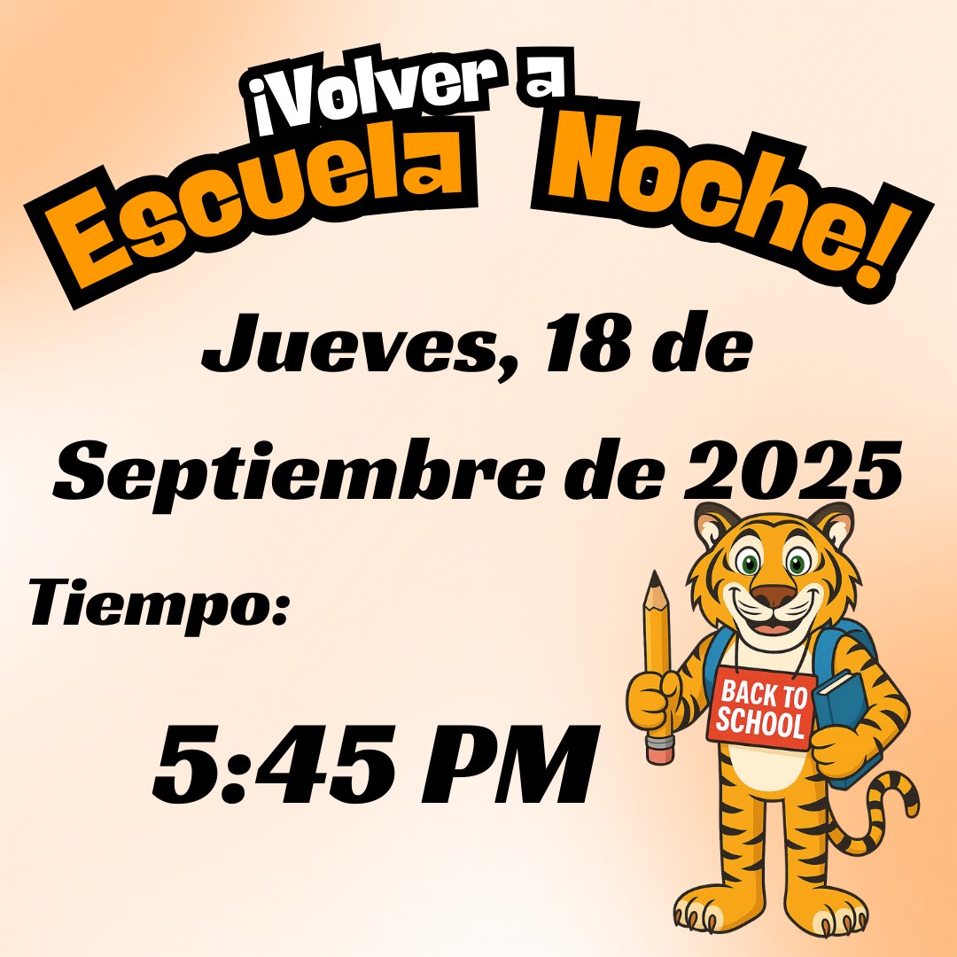 Just a reminder! We look forward to seeing our families tomorrow night at our 2025 BTSN. #ROARwithPurpose <a href="/LJaime13/">Luis A. Jaime</a>