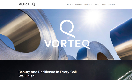 DesignwithMetal's tweet image. VORTEQ  is on our homepage today! With coil coating lines spanning North  America, VORTEQ offers a diverse range of  capabilities and services to paint and process steel and aluminum coils.  designandbuildwithmetal.com/home