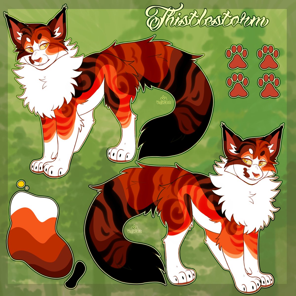 _VegaCatt's tweet photo. Warrior cat ref for Silver Cloud! 
#warriorcats #furryart https://t.co/f18cQQ5xRQ