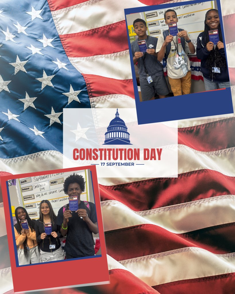Happy Constitution Day from our 8th graders at LHMS!