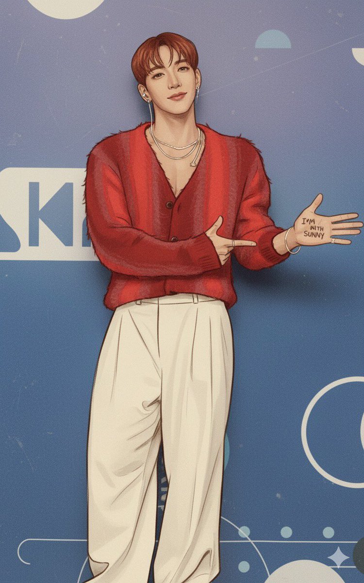 손에 쓰여 있는 글씨가 조금씩 달라도, 오빠 멋짐은 변함없지롱🥹😍