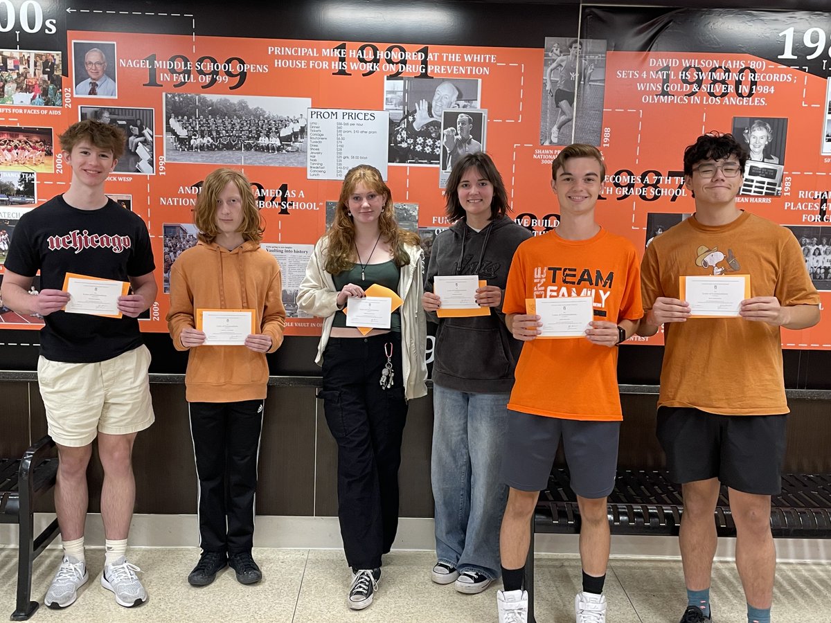 HUGE S/O to our six National Merit Commended Students! Shiloh Farrell, Samuel Lapthorn, Adrianne Potter, Kendall Bailey, John Sellins, Seth Mizukawa! We are SO PROUD of this incredible accomplishment for these hard working students!!! #AHSisFAMILY