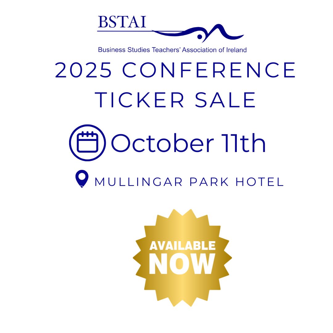 Tickets are on sale NOW. Click here to buy yours ➡️ bstai.ie/bstai-conferen… #BSTAICON25