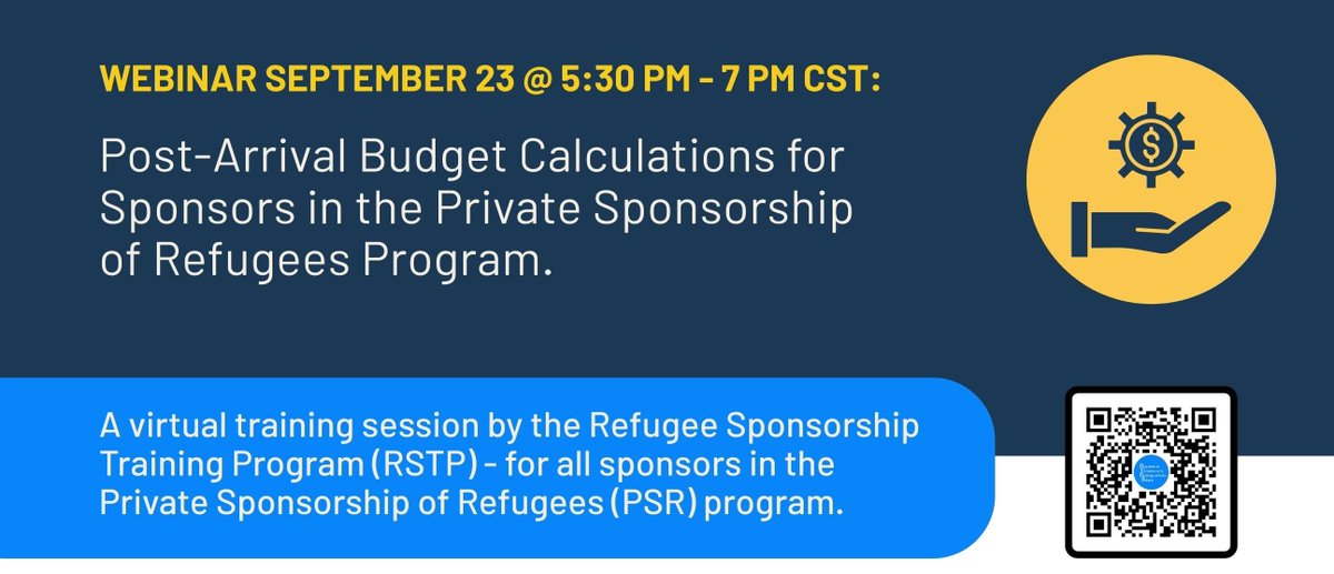 Refugee Sponsorship Training Program tweet media