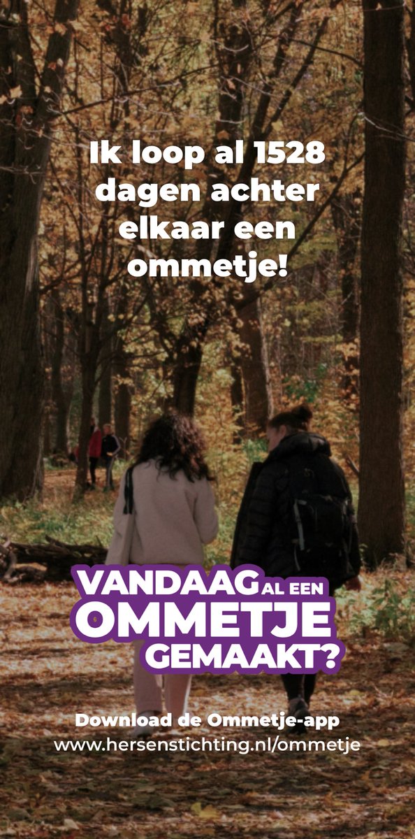 Ik loop al 1528 dagen achter elkaar een ommetje!