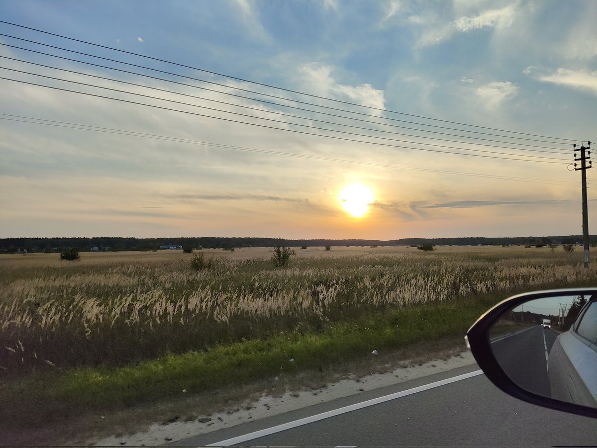 По дороге с работы, каждый вечер любоваться красотой у дома. 

Как же вольно 🥰