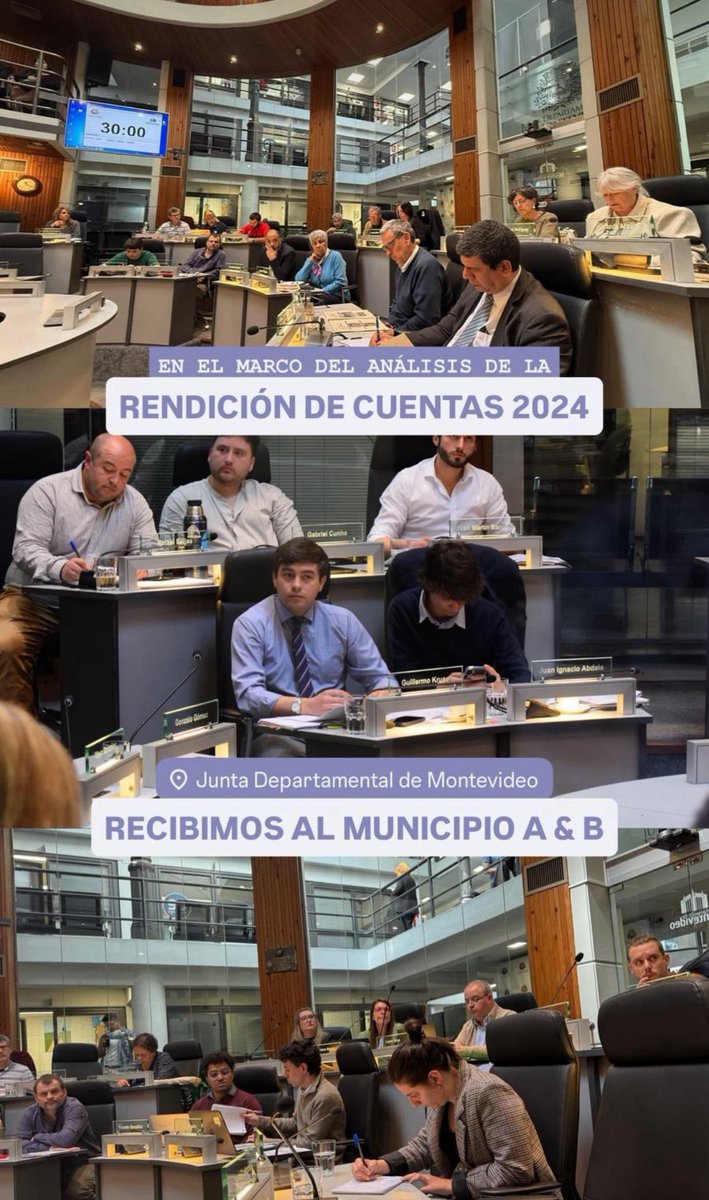 Lamentablemente nuestra Bancada del <a href="/PNACIONAL/">Partido Nacional</a> no participó de dicha rendición de cuentas en el día de hoy con el <a href="/Municipiob/">Municipio B Montevideo</a> ante la <a href="/juntamvd/">Junta Departamental de Montevideo</a> ya que fue notificada horas antes de dicha exposición sin información mediante ni participación.
Por ahí no es…
